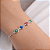 Pulseira Olho Grego Colorida - Prata 925 - Imagem 1