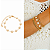 Pulseira Elegante Pérolas Moedas - Banhado Ouro - Imagem 1