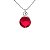 Colar Prata Ponto de Luz Redondo Rubi - Imagem 3
