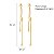 Brinco Earcuff c/ Corrente Folheado em Ouro 18K - SEMIJOIA - Imagem 3