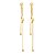 Brinco Earcuff c/ Corrente Folheado em Ouro 18K - SEMIJOIA - Imagem 1