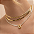 Choker fita Laminada - Banhado Ouro 18k - Imagem 1