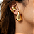 Brinco formato Gota Lisa - Banhado Ouro 18k - Imagem 2