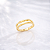 Anel Design Torcido - Banhado Ouro 18k - Imagem 1