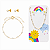 Conjunto Infantil Pérolas Brinco e Pulseira - Banhado Ouro - Imagem 1