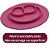 Pratinho Prato Bebê Alimentação Divisória Silicone Rosa - Imagem 2