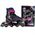 Patins Infantil 4 Rodas Criança Menina Rosa Unitoys Led Luz - Imagem 3