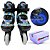 Patins Azul Infantil 4 Rodas Criança Menino Unitoys Led Luz - Imagem 1