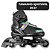 Patins Azul Infantil 4 Rodas Criança Menino Unitoys Led Luz - Imagem 2