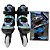 Patins Azul Infantil 4 Rodas Criança Menino Unitoys Led Luz - Imagem 5