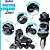 Patins Azul Infantil 4 Rodas Criança Menino Unitoys Led Luz - Imagem 7