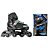 Patins Azul Infantil 4 Rodas Criança Menino Unitoys Led Luz - Imagem 8