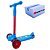 Patinete Azul Infantil 3 Rodas Menino Luz Led Masculino Azul - Imagem 1