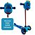 Patinete Infantil 3 Rodas Menino Pelúcia 30Kg Unitoys Azul - Imagem 2