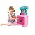 Cozinha Infantil Forno Completa Brinquedo Rosa Menina Fogão - Imagem 1