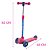 Patinete 3 Rodas Infantil Feminino Criança Menina Rosa Led - Imagem 6