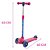 Patinete 3 Rodas Infantil Feminino Criança Menina Rosa Led - Imagem 3