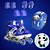 Patins Infantil Menino Azul Zippy Barato Kit Proteção Led - Imagem 4