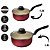 Conjunto De Panelas Antiaderentes Teflon Rose E Preto - Imagem 5