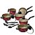 Conjunto De Panelas Antiaderentes Teflon Rose E Preto - Imagem 3