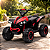 Mini Quadriciclo Elétrico Infantil 6V Vermelho com Luz LED Som Bateria Recarregável Até 30kg - Imagem 1