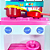 Cozinha  Big Completa Kit Brinquedo Geladeira Rosa Menina - Imagem 4