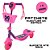 Patinete Infantil Menina Rosa Criança Led Musical - Imagem 3