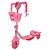 Patinete Infantil Princesas 3 Rodas Led Musica Menino Menina - Imagem 5