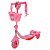 Patinete Infantil Princesas 3 Rodas Led Musica Menino Menina - Imagem 1