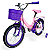 Bicicleta Aro 16 Com Rodinhas Rosa Love Infantil - Imagem 1