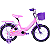 Bicicleta Aro 16 Com Rodinhas Rosa Love Infantil - Imagem 6