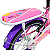 Bicicleta Aro 16 Com Rodinhas Rosa Love Infantil - Imagem 8