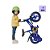 Bike Infantil Aro 12 Azul Rodinhas Apoio Menino Menina - Imagem 2