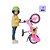 Bike Infantil Aro 12 Rosa Rodinhas Equilíbrio Menino Menina - Imagem 2