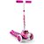 Patinete Infantil 3 Rodas Feminino Minnie Led Rosa Menina - Imagem 5