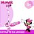 Patinete Infantil 3 Rodas Feminino Minnie Led Rosa Menina - Imagem 2