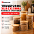 Pote de Vidro Hermético 800ML com Tampa de Bambu - Imagem 5