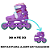Kit Patins In Line Kp19rp - Ajustável Rs 30-33 - Imagem 6