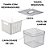 Organizador Elegance P 2,8l - Alto Quadrado Com Cesta - Imagem 3