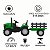 Trator Elétrico Infantil 12v Verde Cinza Controle Remoto - Imagem 2