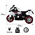 Moto Elétrica Infantil RR 1000 Branca - Unitoys - Imagem 2