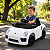 Carro Elétrico Infantil Compact Zippy Toys Branco 6V com Controle Remoto, Faróis, Buzina e Músicas - Imagem 1