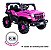 Mini Carro Elétrico Jipe Rosa Off Road 12V - Imagem 3