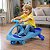 Carrinho De Rolimã Infantil Super Car Azul Claro 360° Com Led - Imagem 1