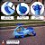 Carrinho De Rolimã Infantil Super Car Azul Claro 360° Com Led - Imagem 3