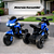 Mini Moto Elétrica Infantil 6v Dark Azul Com Musica E Luz - Imagem 5