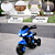 Mini Moto Elétrica Infantil 6v Dark Azul Com Musica E Luz - Imagem 2