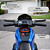 Mini Moto Elétrica Infantil 6v Dark Azul Com Musica E Luz - Imagem 4