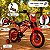 Bicicleta Infantil Motocross Vermelha Aro 16 Com Rodinhas - Imagem 4