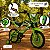 Bicicleta Infantil Motocross Aro 16 Verde Com Rodinhas De Apoio - Imagem 4